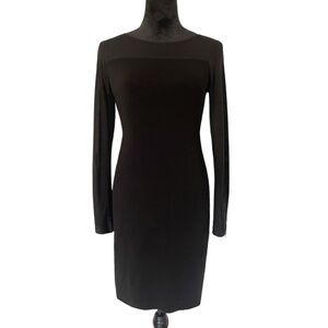 Ann Taylor Long Sleeve Dress with Sheer Detailing